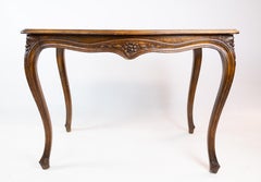 Coffee Table Made In Mahogany With Carvings From 1880s