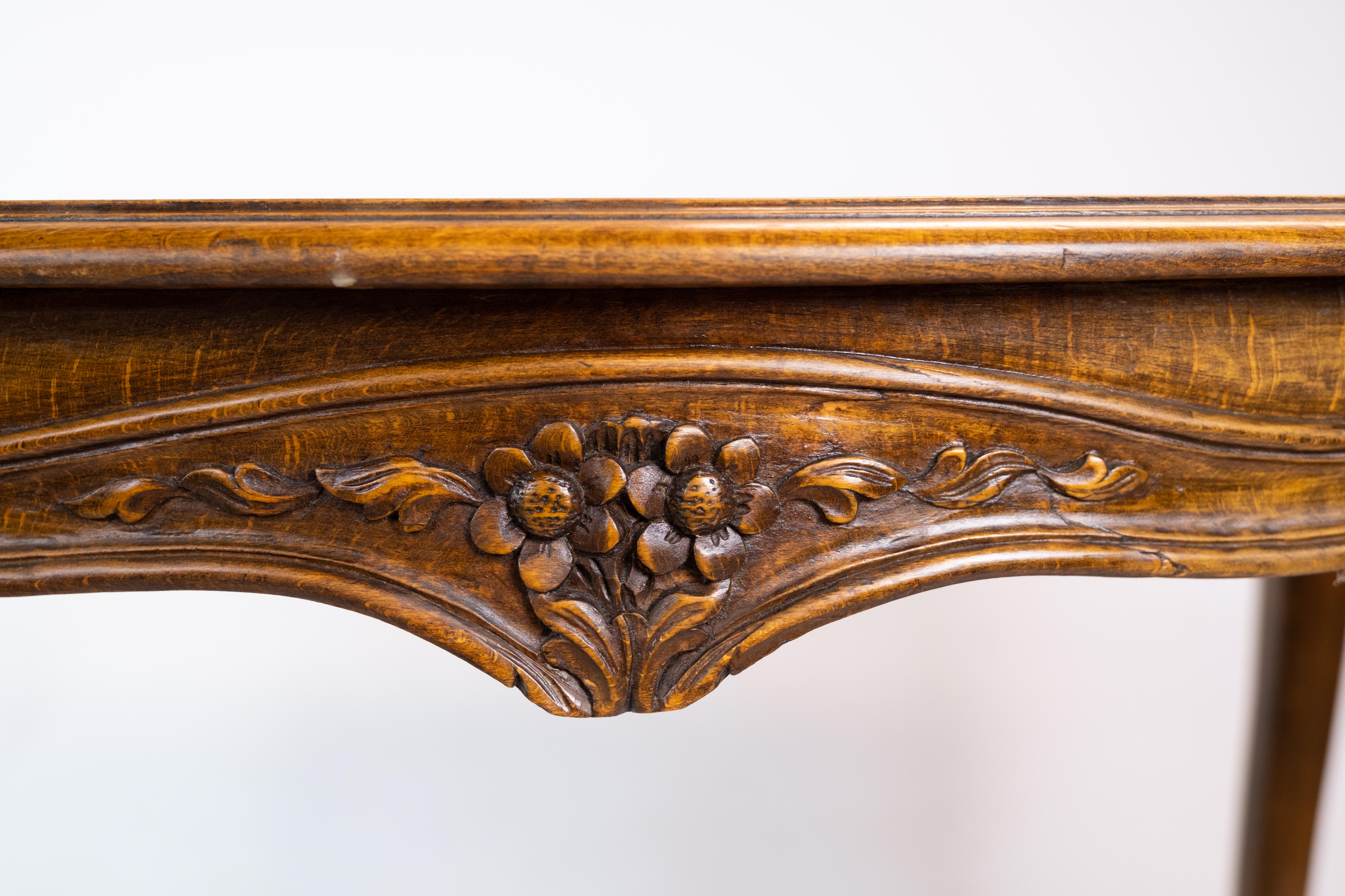 Louis XV Coffee Table, Mahogany, Carvings, 1880 For Sale