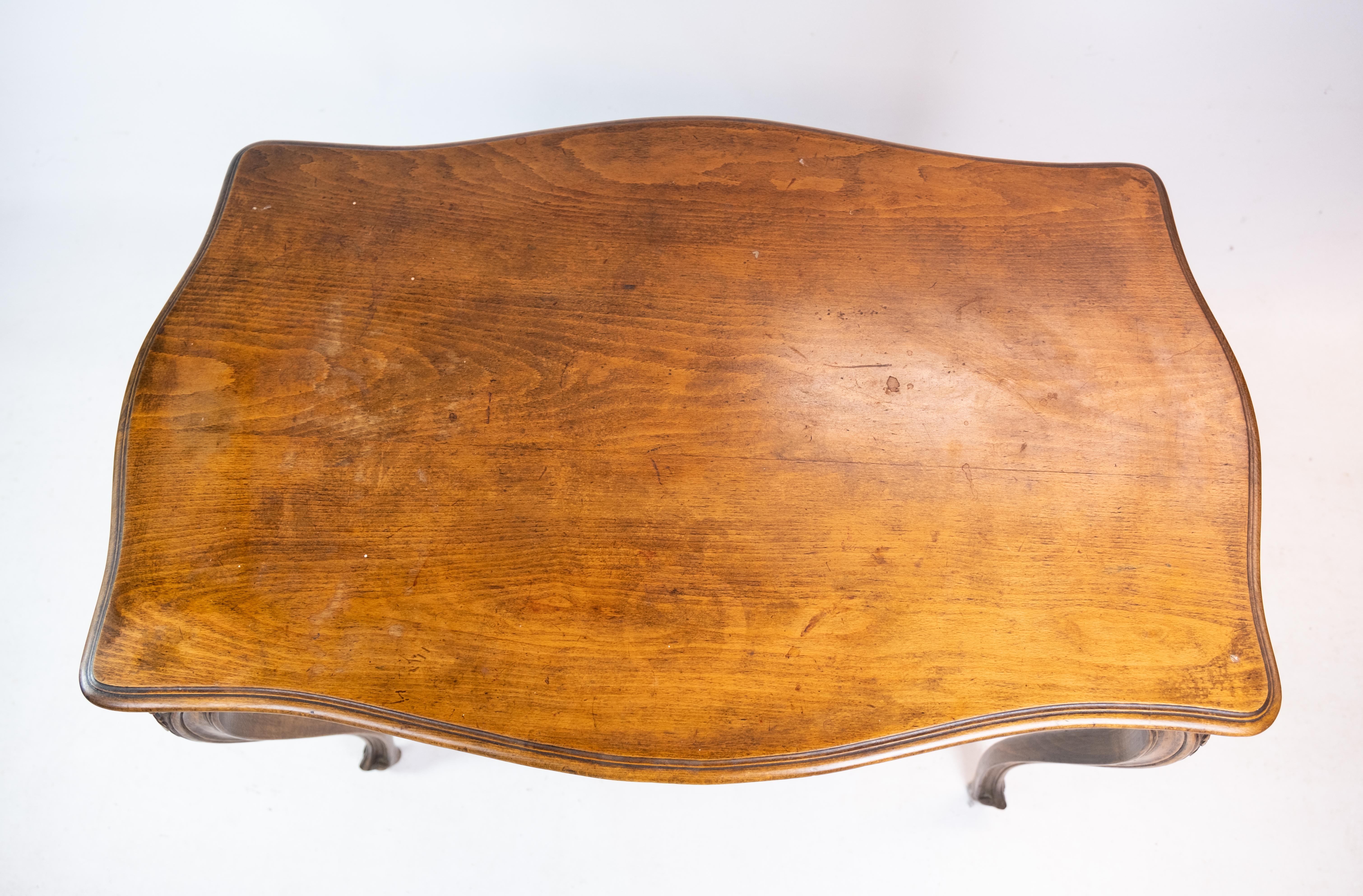 Coffee Table, Mahogany, Carvings, 1880 In Good Condition For Sale In Lejre, DK