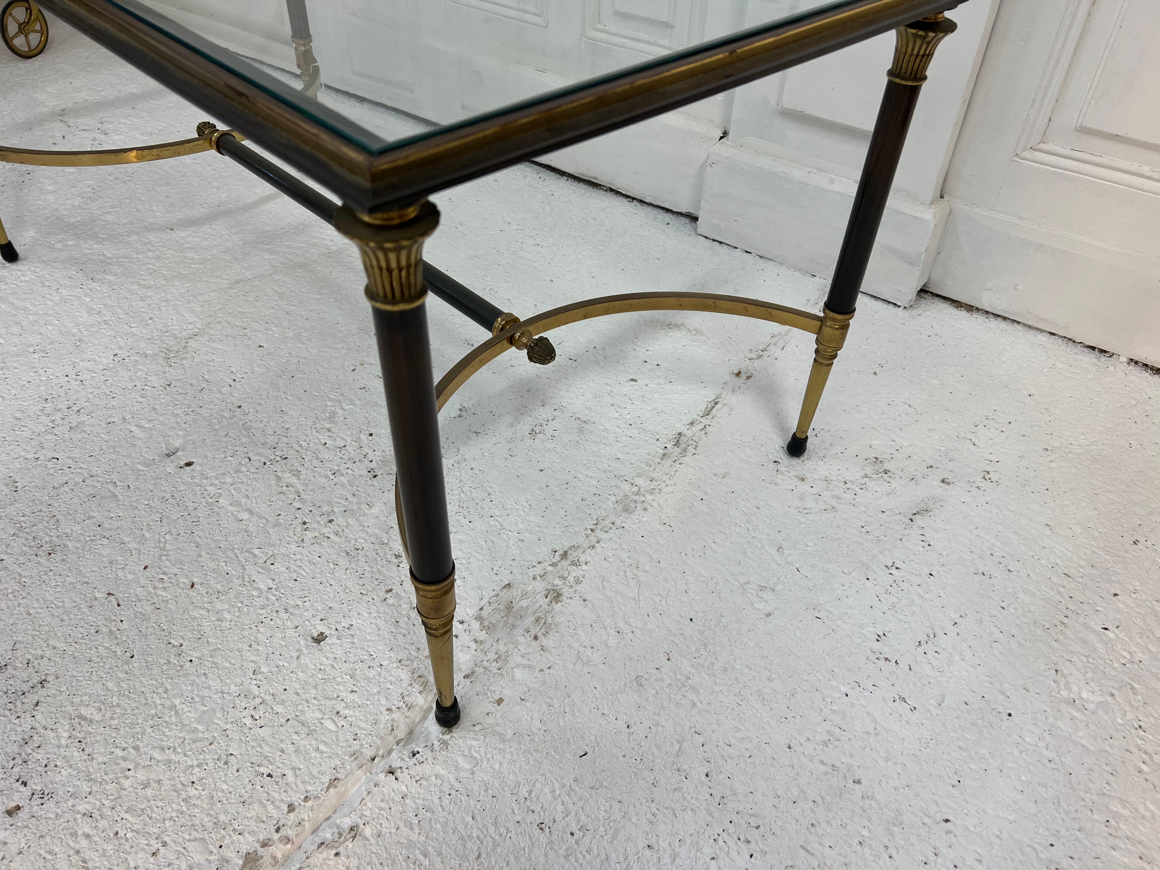 Bronze Coffee Table Maison Charles, France, 1950s