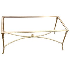 Coffee Table Maison Charles, Top in Glass, 1950-1970