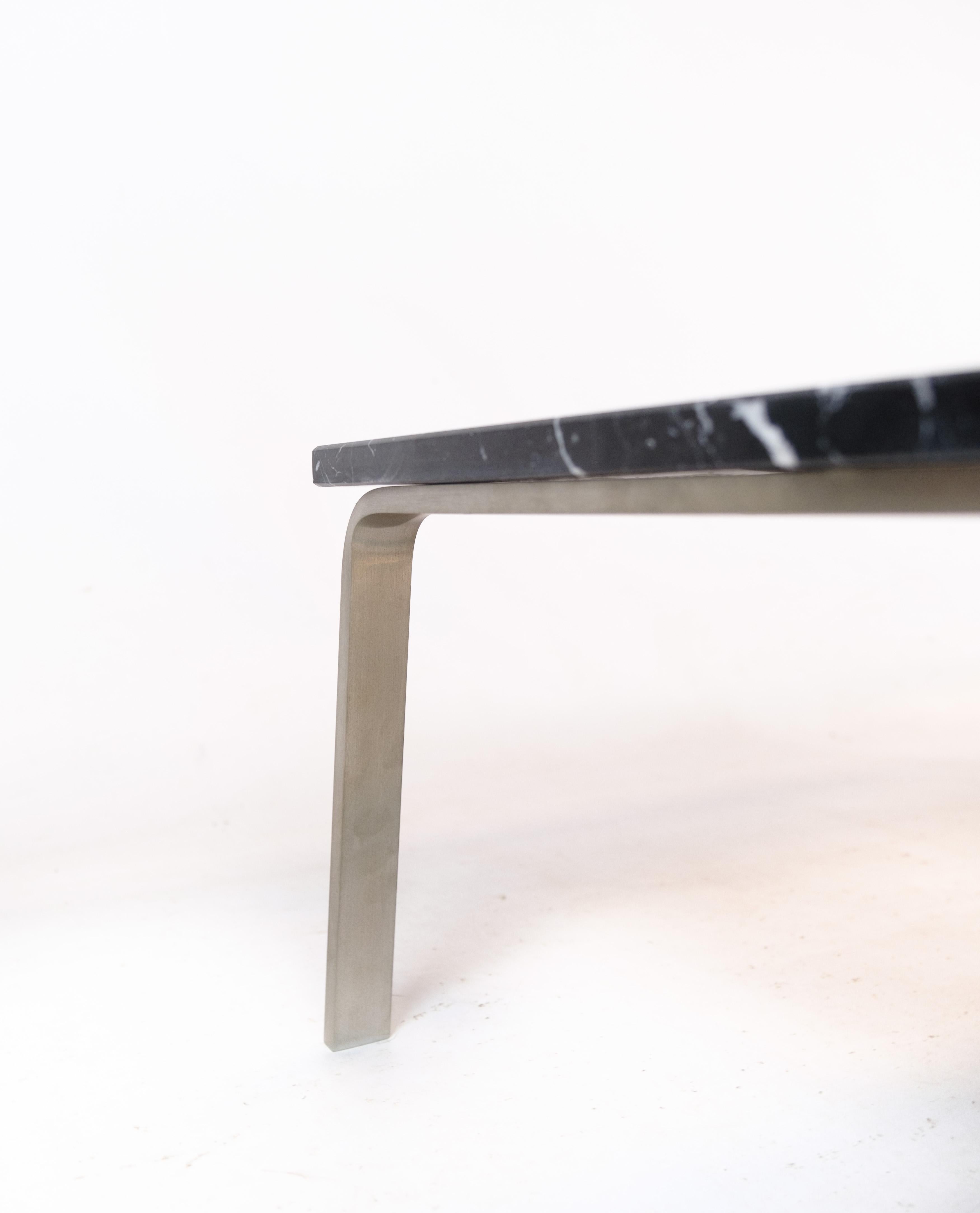 Danish Coffee Table, Man by Norr11 Made With Aluminum Frame, Marble Top From 2000s For Sale