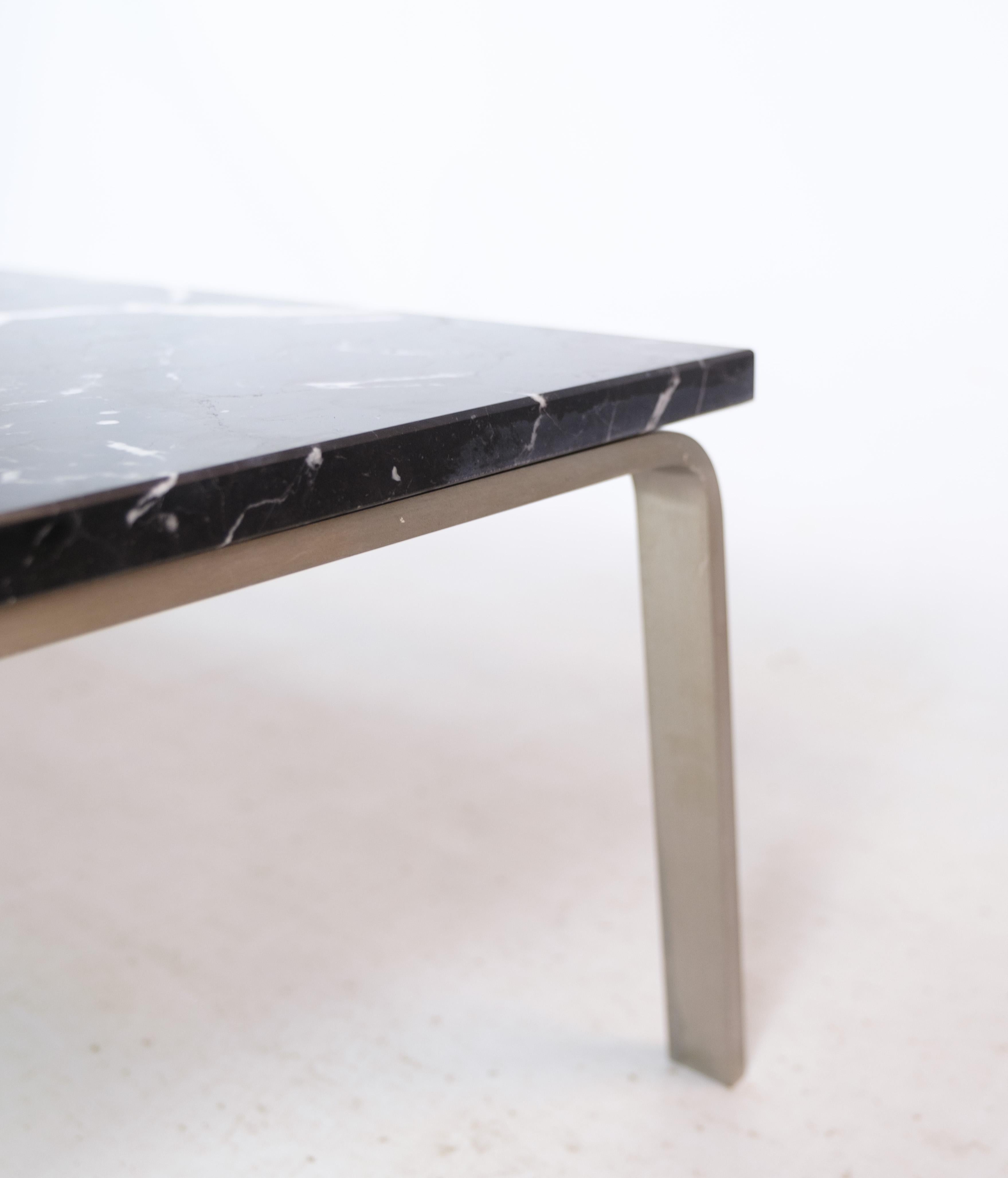 Coffee Table, Man by Norr11 Made With Aluminum Frame, Marble Top From 2000s For Sale 1