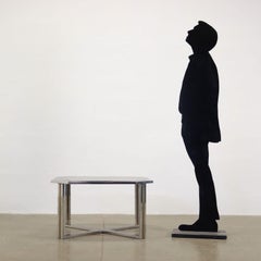 Coffee Table Metal, Italy, 1970s-1980s
