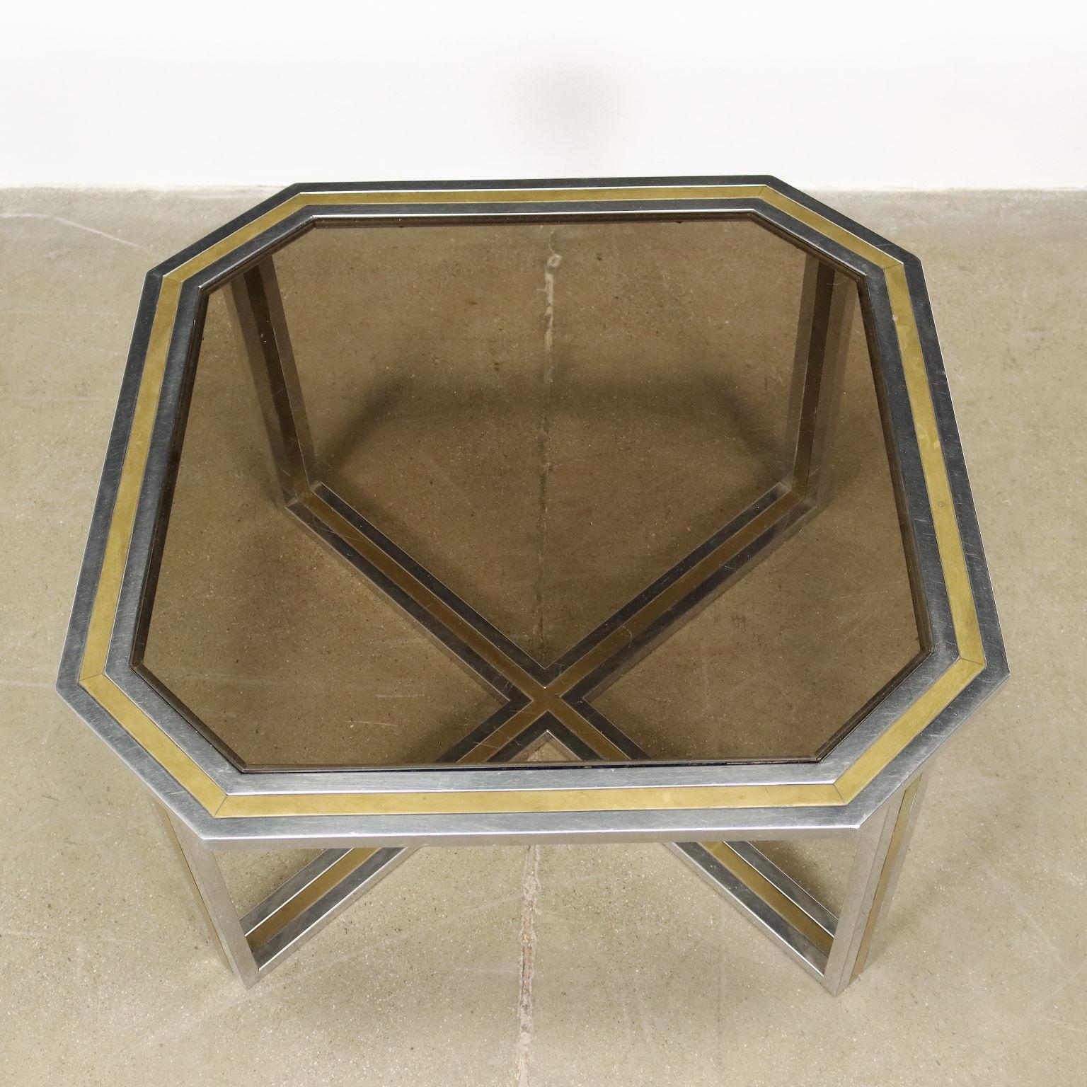 Mid-Century Modern Coffee Table Metal, Italy, 1970s-1980s For Sale