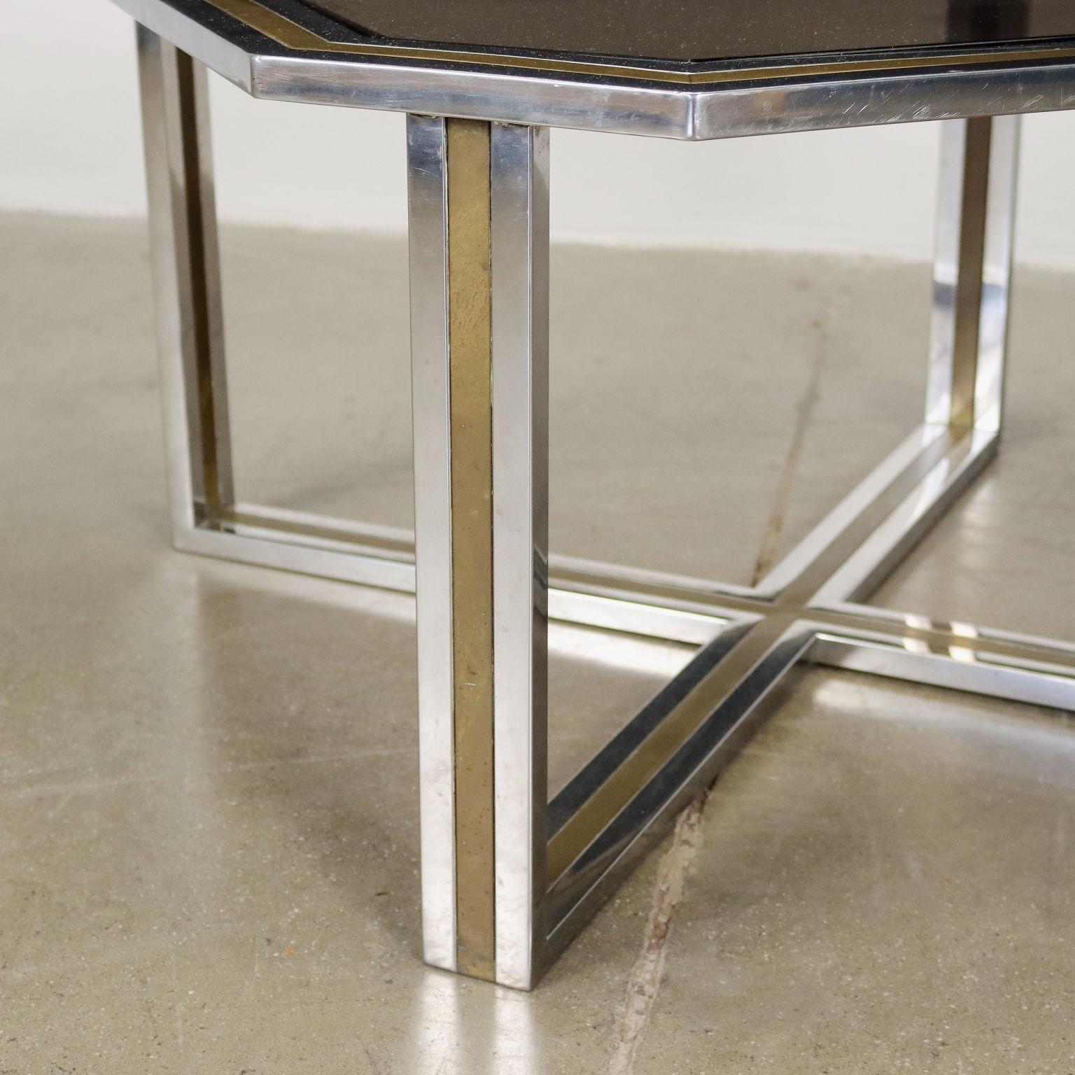 20ième siècle Table basse en métal, Italie, années 1970-1980 en vente