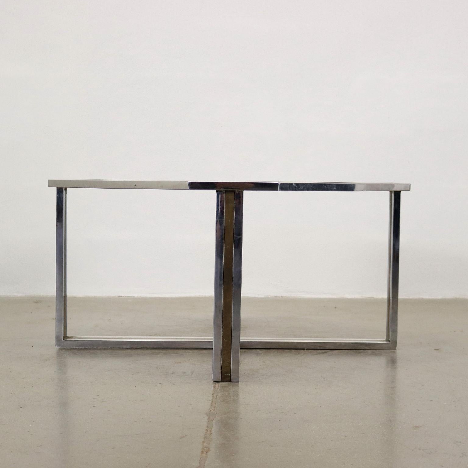 Table basse en métal, Italie, années 1970-1980 en vente 1