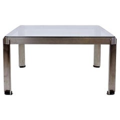 Coffee Table - Mod. T113 - Osvaldo Borsani - Tecno - 1970s    Steel and Thick Cr