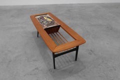 Coffee Table model 210, teak wood and ceramic, by Alfred Hendrickx, Belform