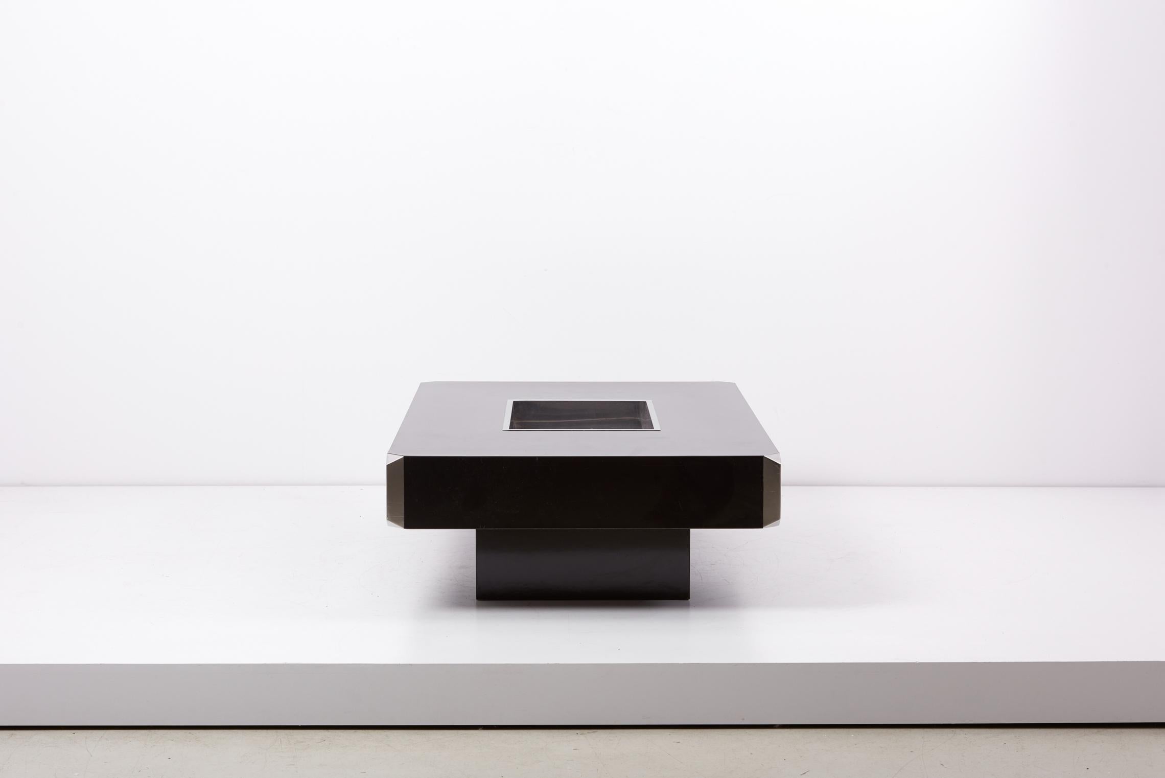 Modern Coffee Table, Model Alveo by Willy Rizzo for Mario Sabot, Italy, 1970s