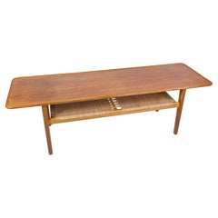 Coffee Table Model AT-10 Made In Teak & Oak By Hans J. Wegner From 1960s