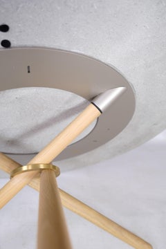 Table basse modèle Bertha en chêne et béton par Eberhart Furniture