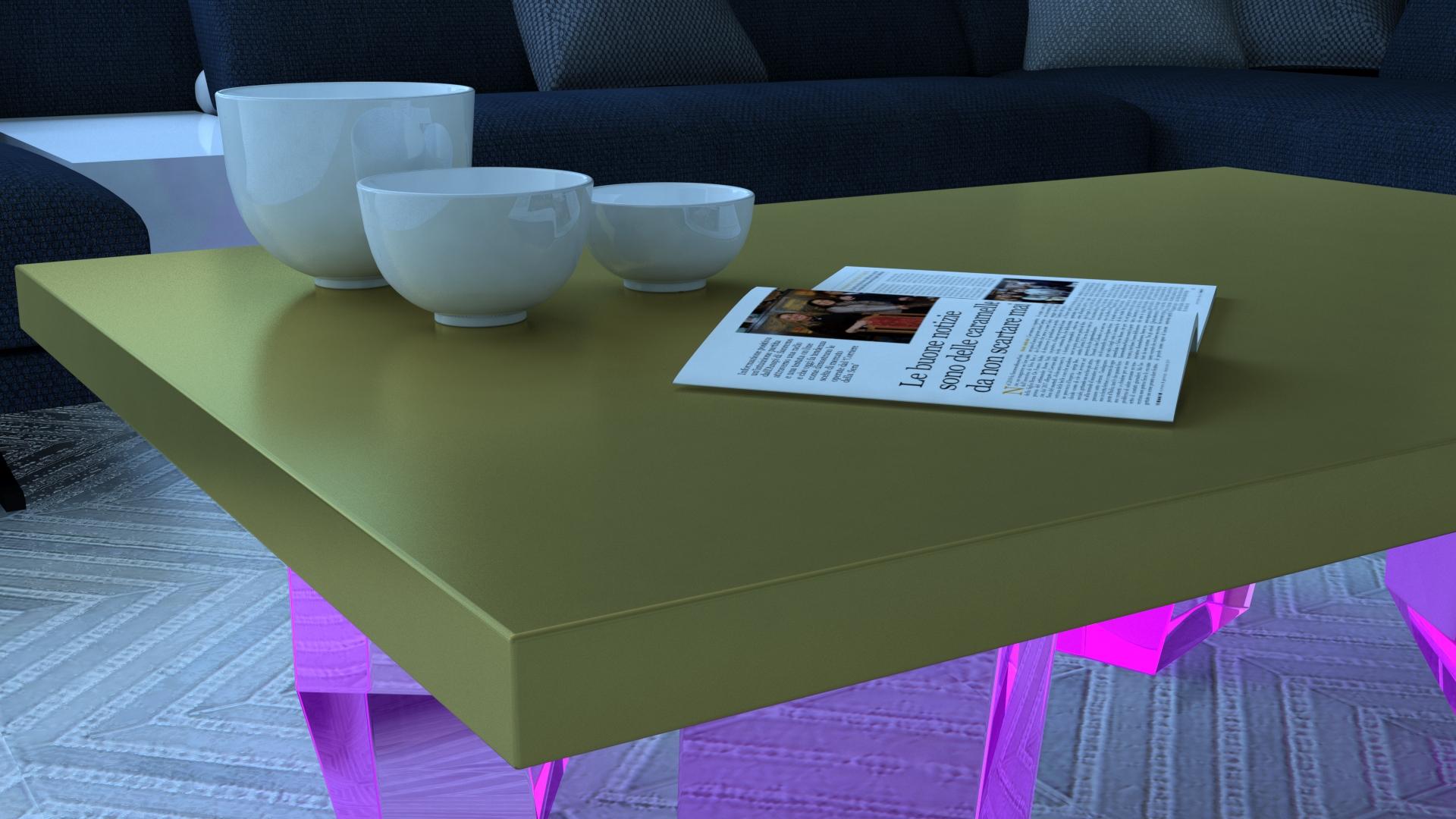 Laiton Table basse Future Pyrite Model par Studio Superego, Italie en vente