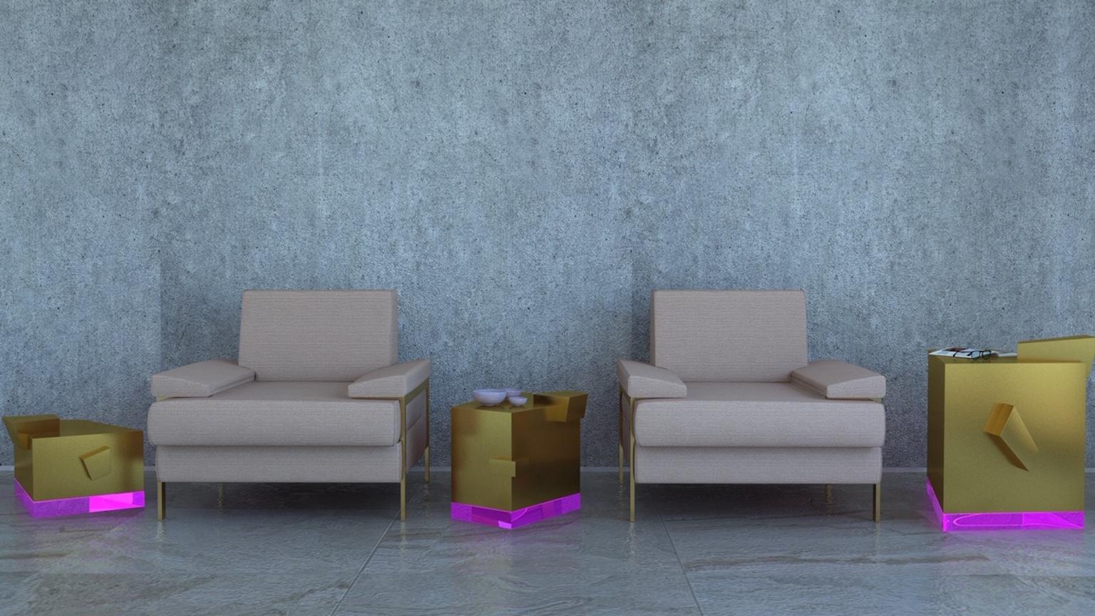 Table basse Future Pyrite Model par Studio Superego, Italie en vente 1