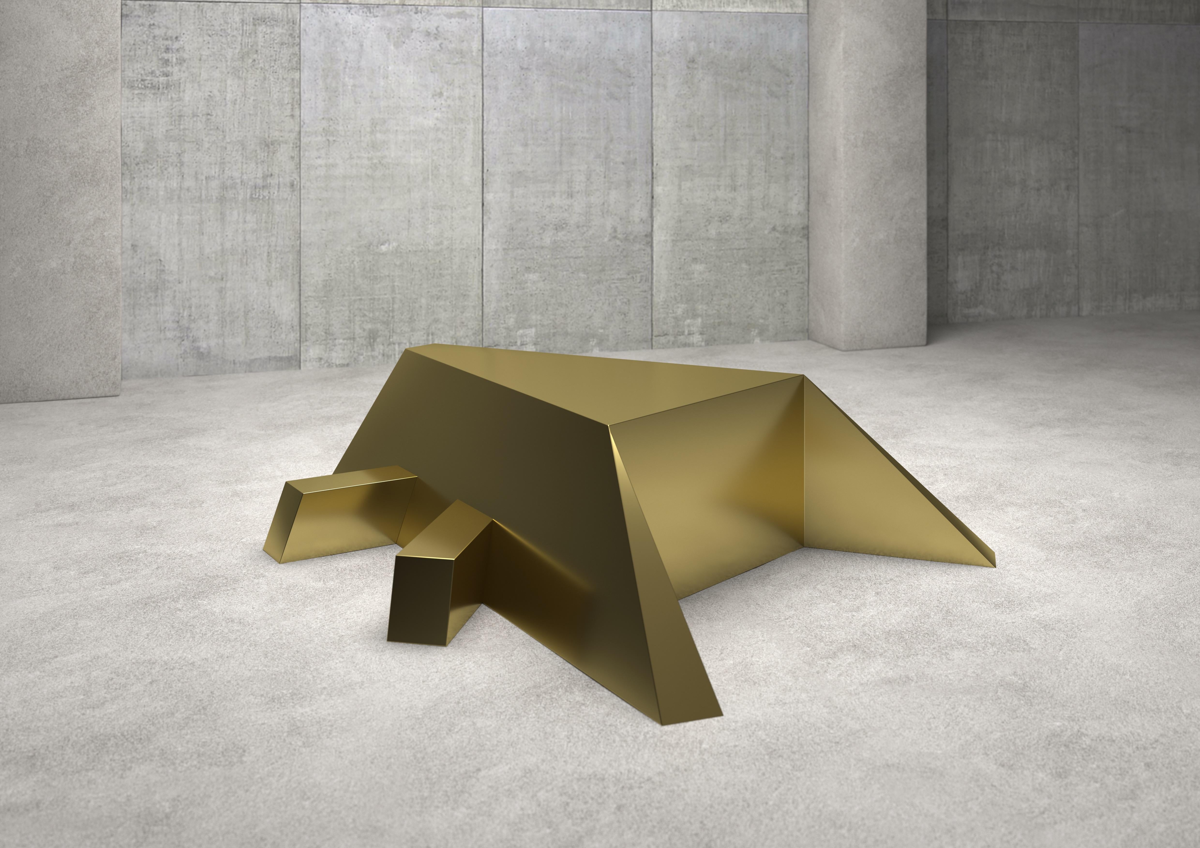 Insetto B sculpture coffee table totally in satin brass from the Nature collection designed by Sergio Ragalzi. Limited edition of three pieces. Produced for Superego Editions.
Numbered and signed.

Biography
Sergio Ragalzi was born in Turin in