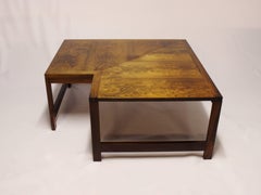 Table basse Modèle Moduline, bois de rose par Ole Gjerløv-Knudsen et Torben Lind