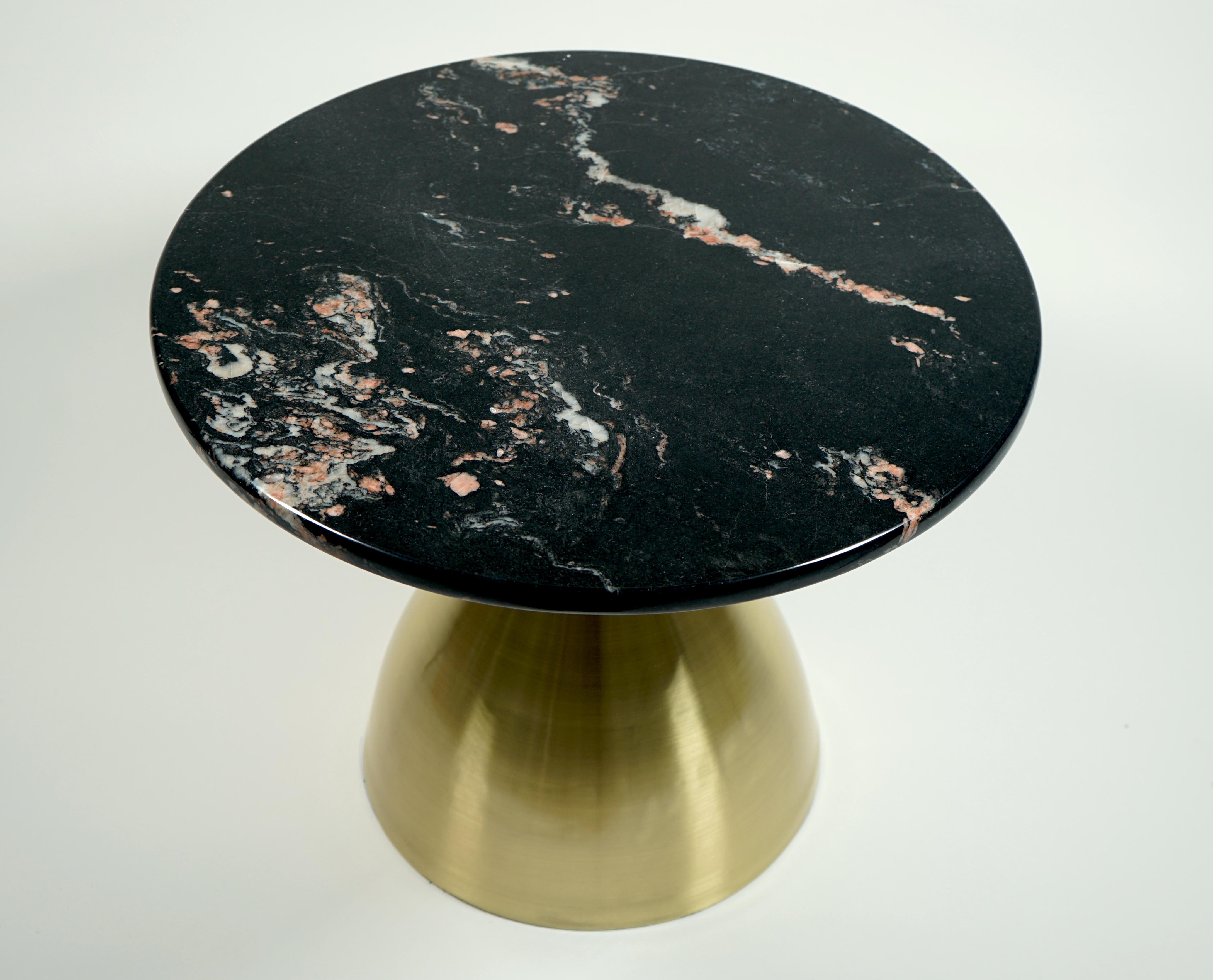 Coffee table model Mushroom designed by Studio Superego for Superego Editions. Low table handmade with satin brass leg and Portorose marble top.

Biography:
Superego editions was born in 2006, performing a constant activity of research in decorative