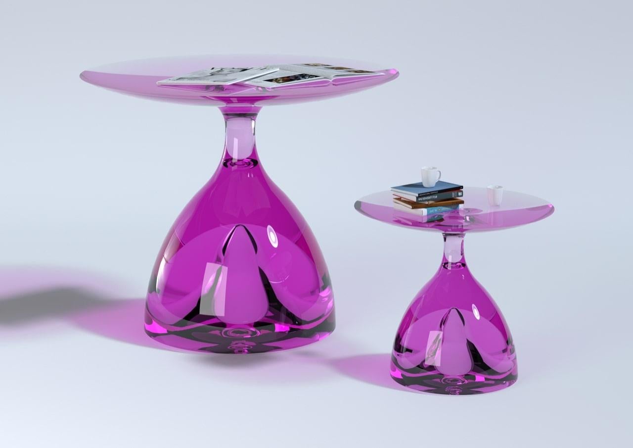 Plexiglass Coffee Table Mushroom Model by Studio Superego, Italy For Sale