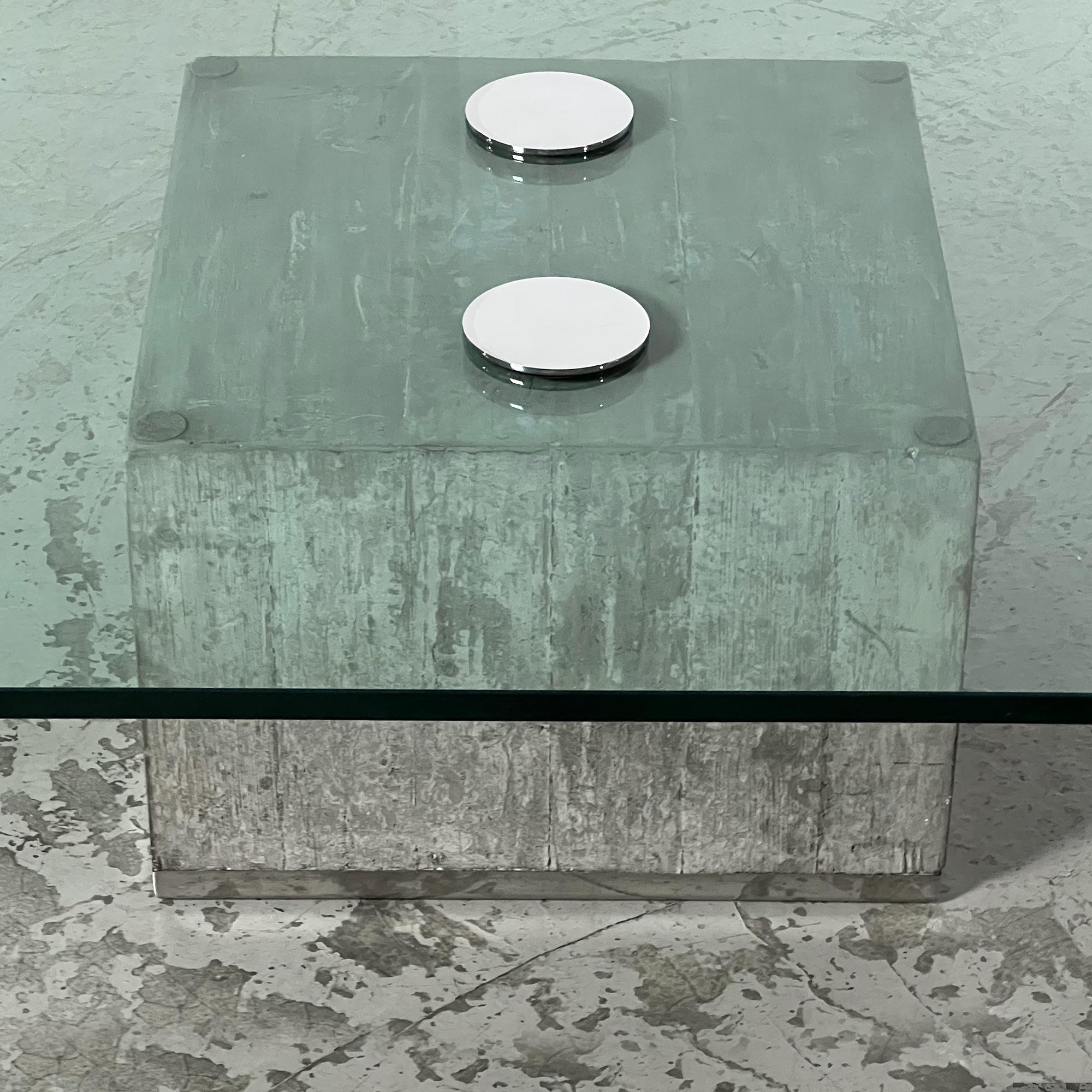 Glass Coffee Table Model Sapo by Sergio and Giorgio Saporiti for Saporiti Italia For Sale