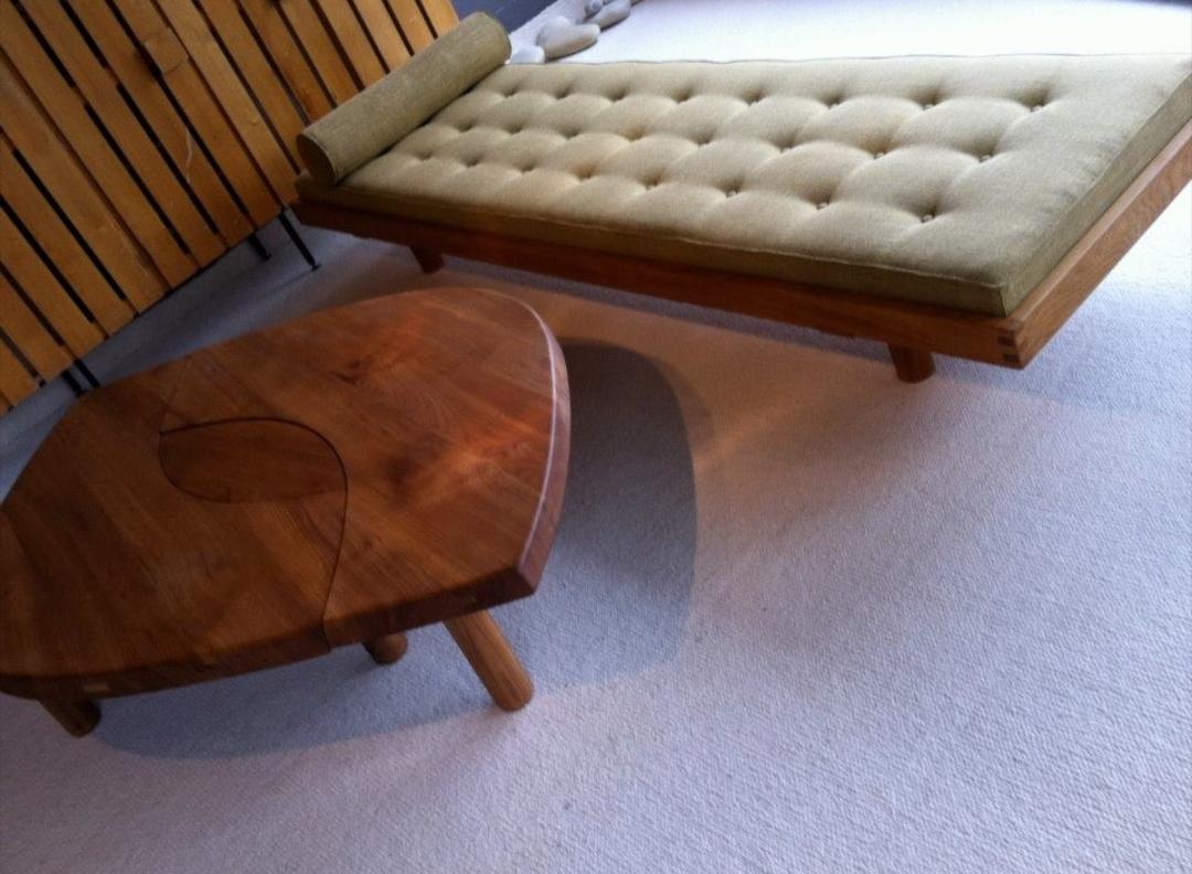 Coffee Table Model 'T 22 S' French Solid Elm, 1965 1