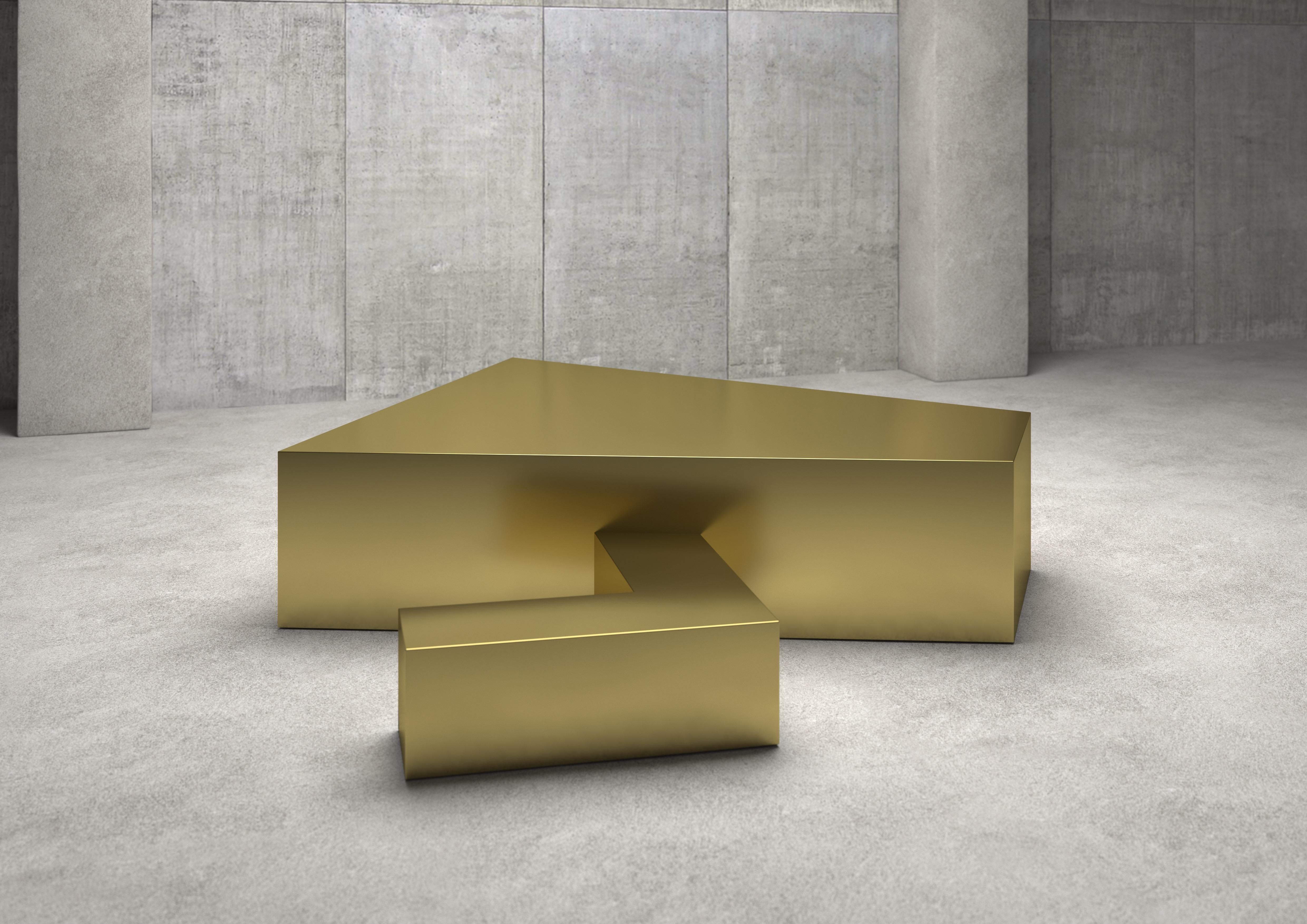 Virus A sculpture coffee table totally in satin brass from the Nature collection designed by Sergio Ragalzi. Limited edition of three pieces. Produced for Superego Editions.
Numbered and signed.

Biography
Sergio Ragalzi was born in Turin in