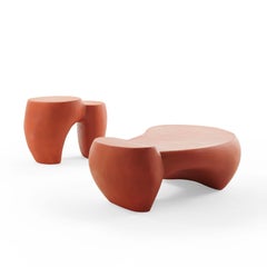 Coffee table Mogg DUNE Big - W 112 cm 44.1 inch - Terracotta