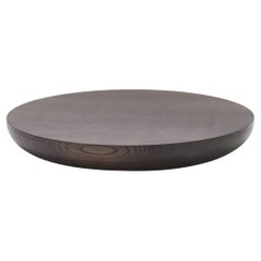 Table basse Mogg Olo 100 - Frêne massif teinté foncé - design Antonio Facco