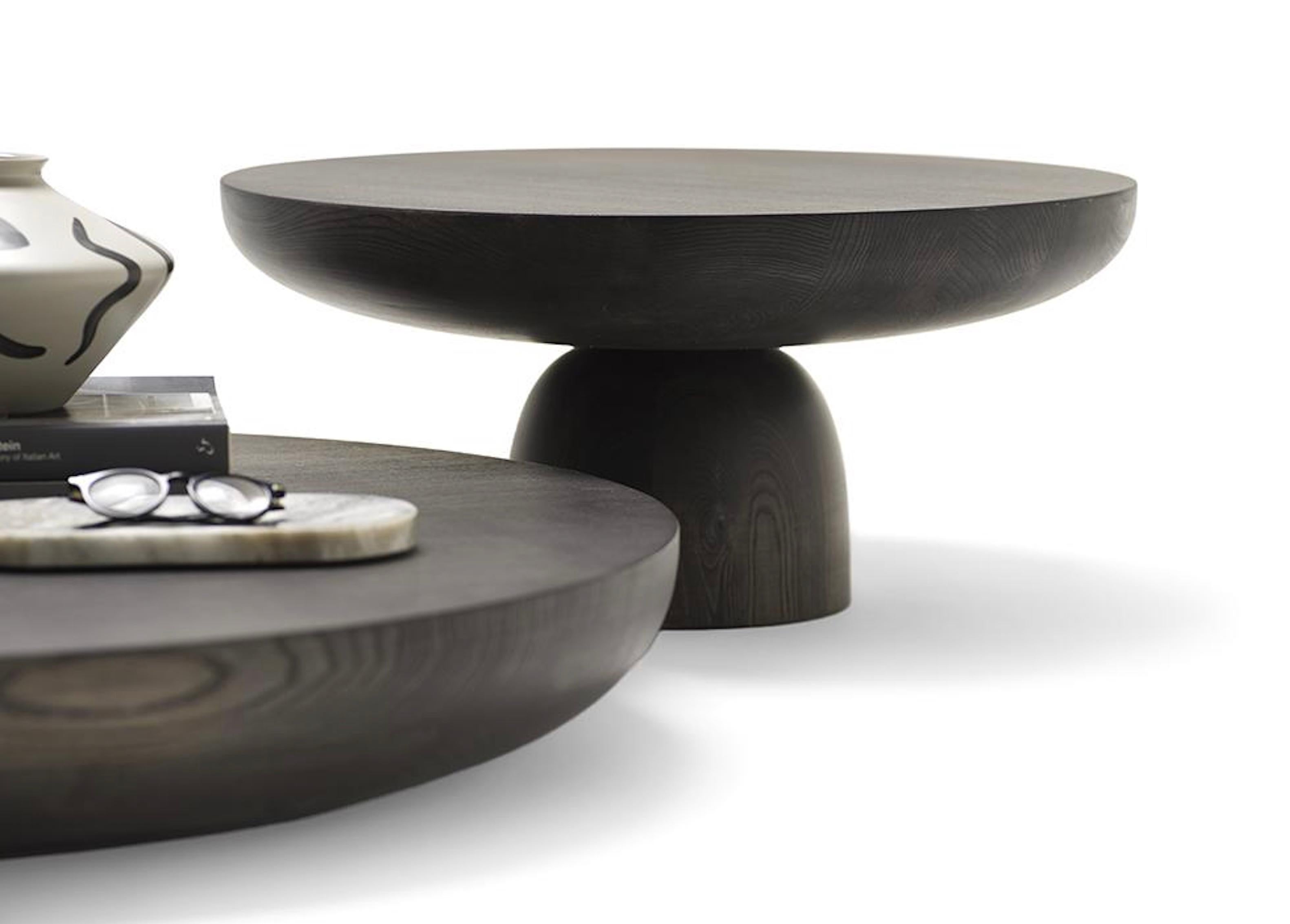 Table basse Mogg Olo 30 - Frêne massif teinté foncé - design Antonio Facco Neuf - En vente à Alcamo, IT