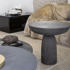 Coffee table Mogg Olo 50 - Anthracite concrete - design Antonio Facco