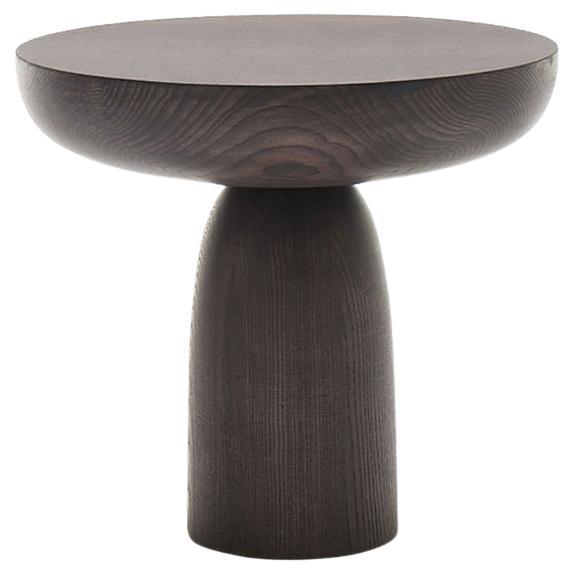 Table basse Mogg Olo 50 - Frêne massif teinté foncé - design Antonio Facco