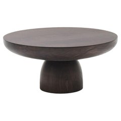Coffee table Mogg Olo 70 - Dark-stained solid ash - design Antonio Facco