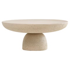 Table basse Mogg Olo 70 - béton ivoire - design Antonio Facco
