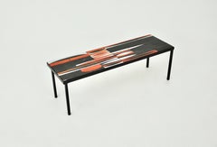 Table basse « Navette » de Roger Capron, années 1960