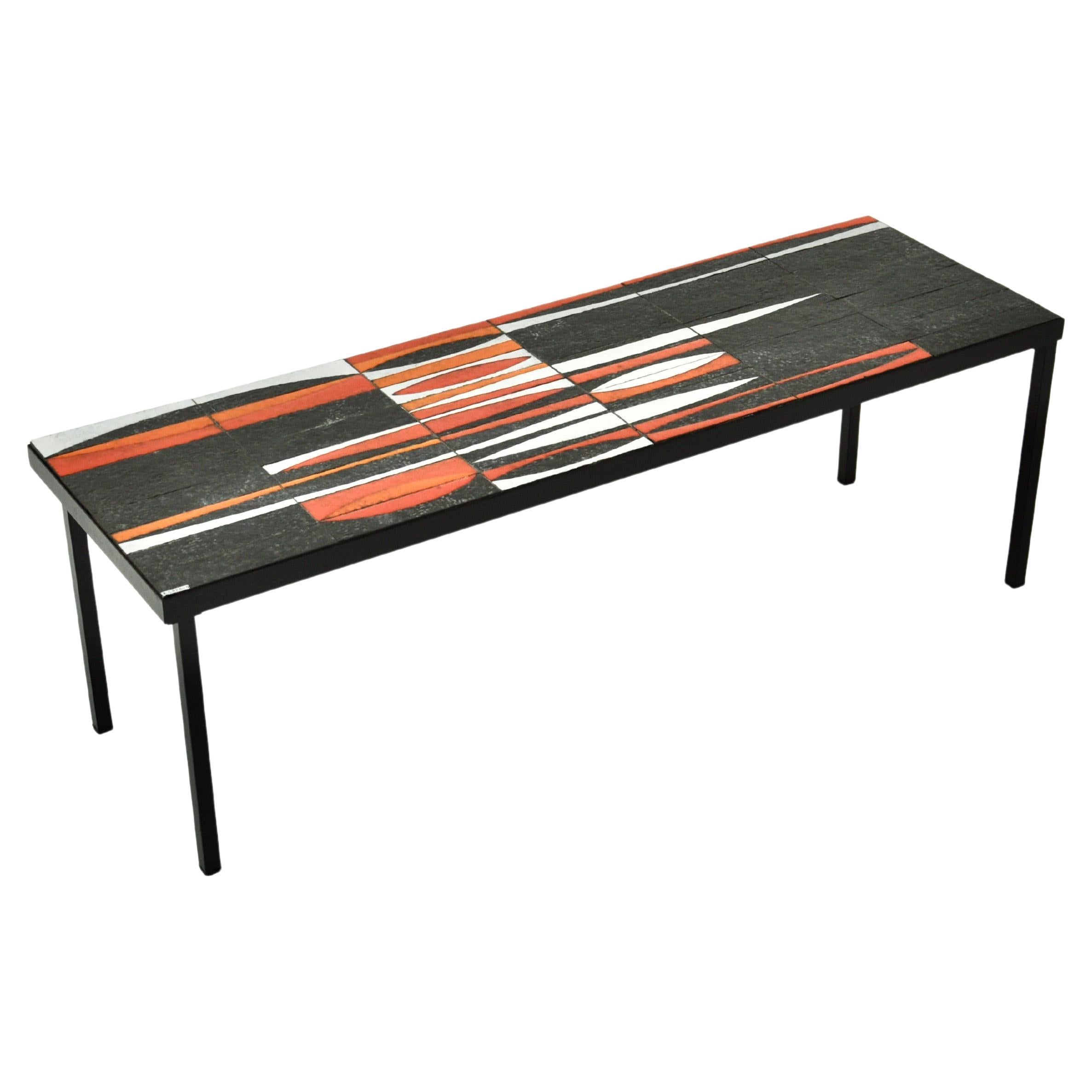 Coffee Table "Navette" by Roger Capron, 1960s