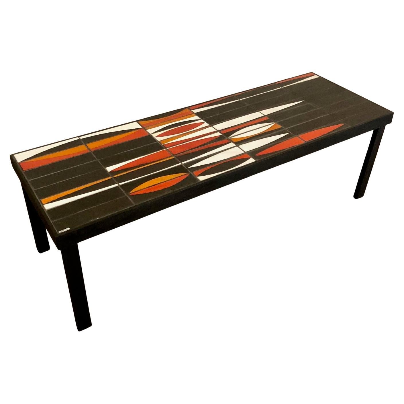 Coffee Table "Navette" by Roger Capron, France, 1960