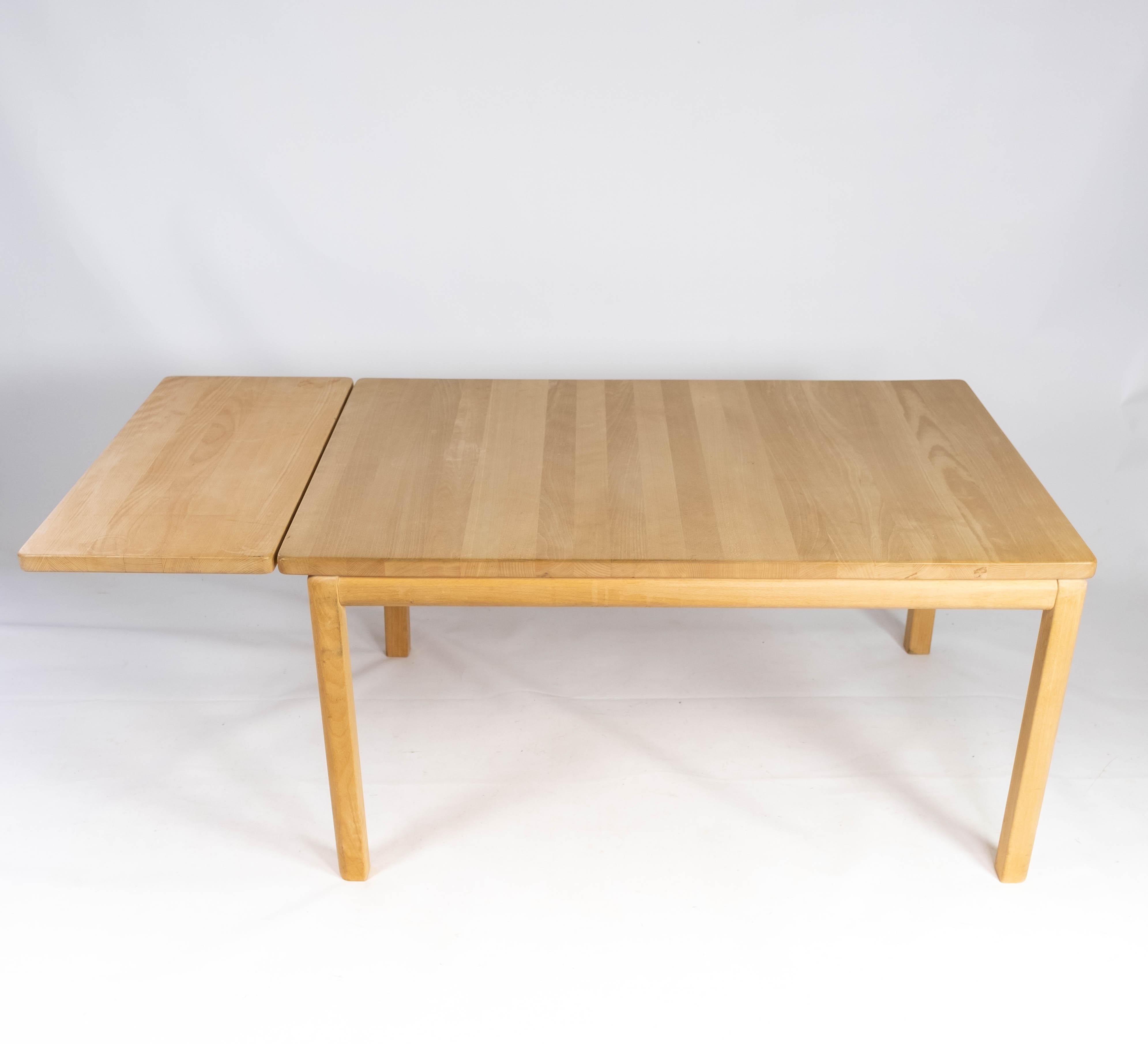 Scandinavian Modern Coffee Table Made In Beech With Extension By Rubby Furniture From 1992 For Sale