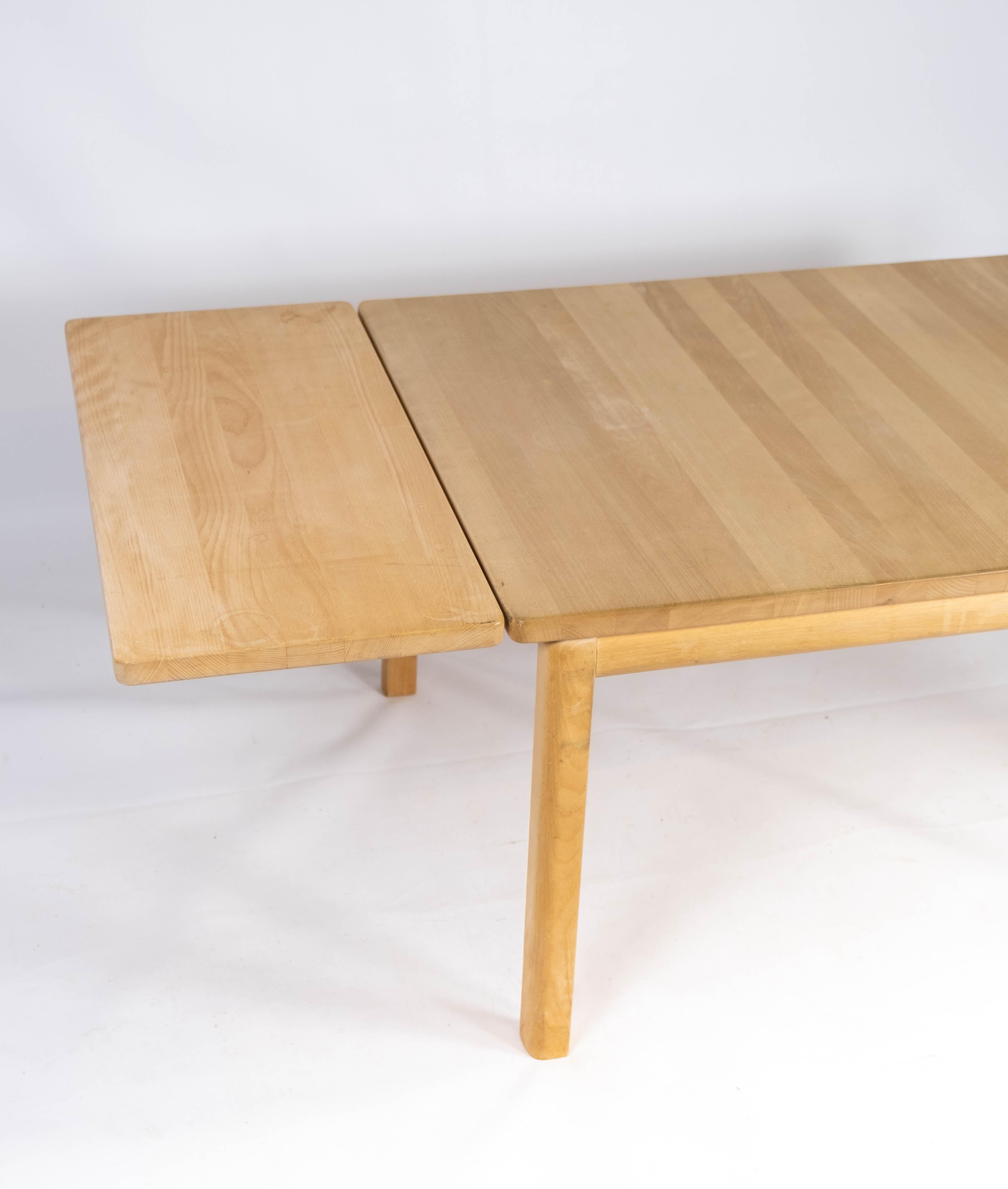 Danish Coffee Table Made In Beech With Extension By Rubby Furniture From 1992 For Sale