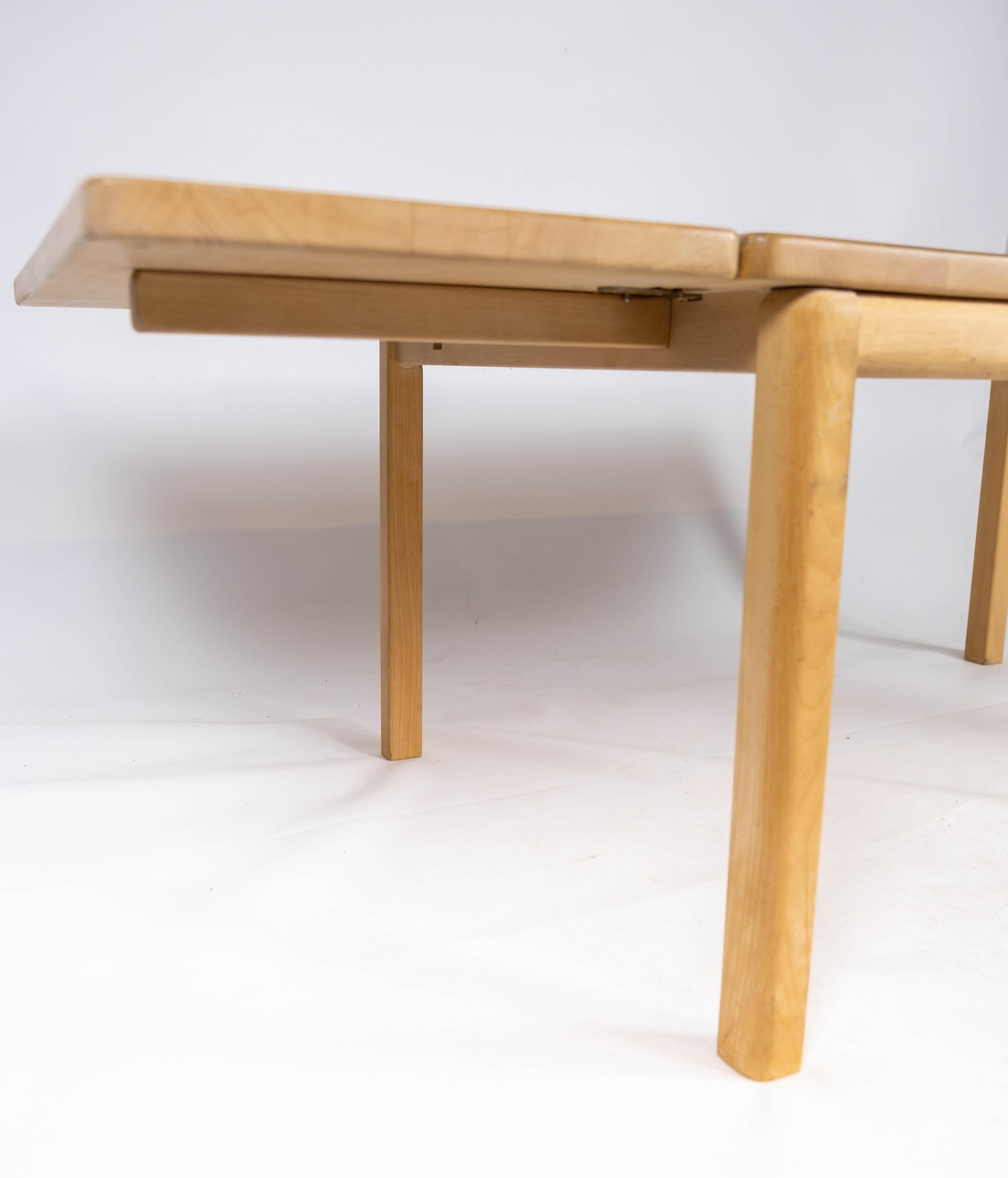 Mid-20th Century Coffee Table Made In Beech With Extension By Rubby Furniture From 1992 For Sale
