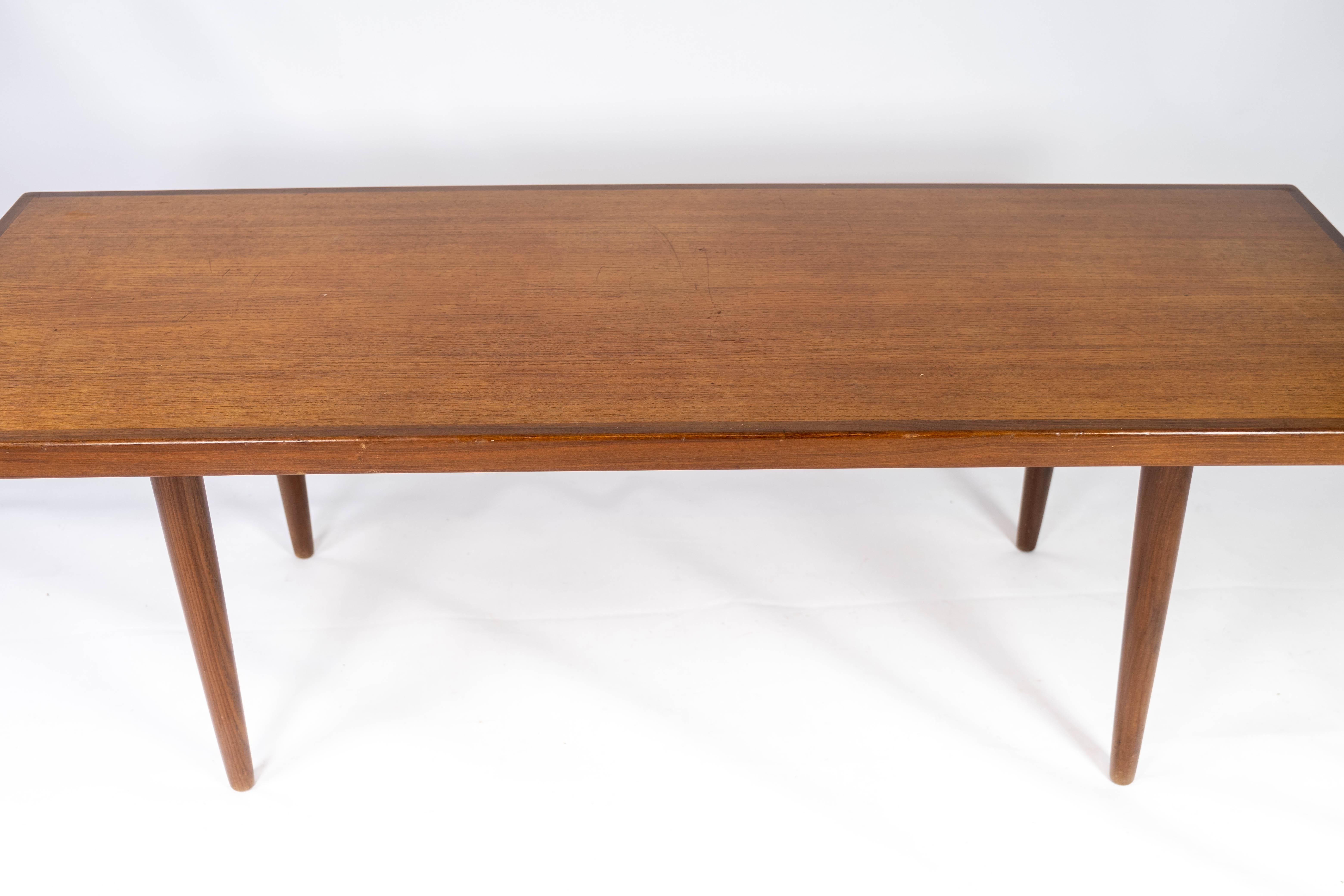 Coffee Table Made In Teak, Danish Design From 1960s For Sale 3
