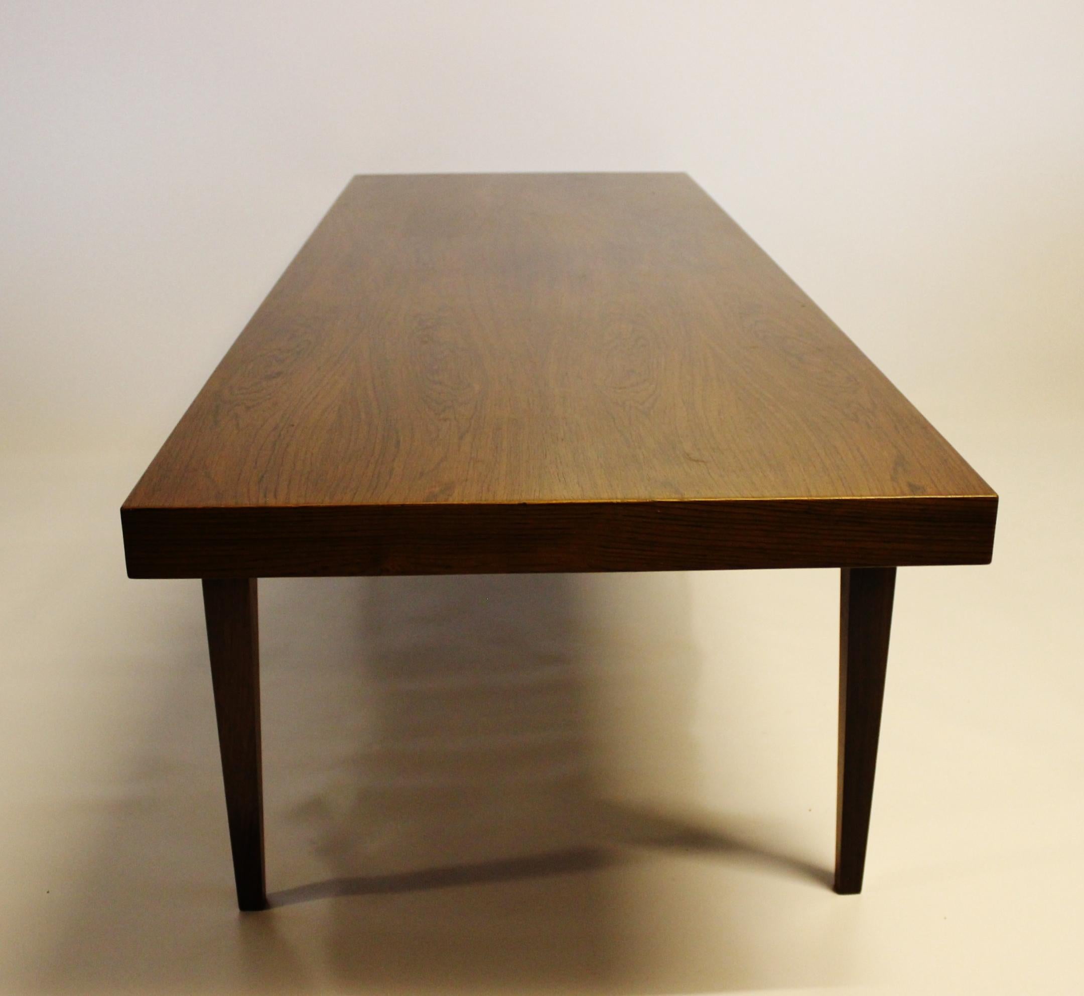 Scandinavian Modern Coffee Table of Rosewood by Severin Hansen and Haslev, 1960s