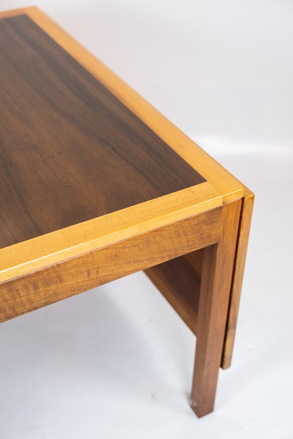 Scandinavian Modern Coffee Table of Rosewood with Extensions, Designed by Børge Mogensen