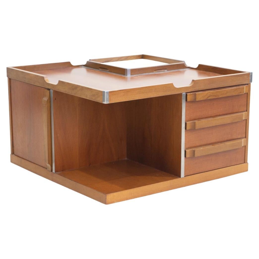 Coffee Table with Bar Compartment at 1stDibs