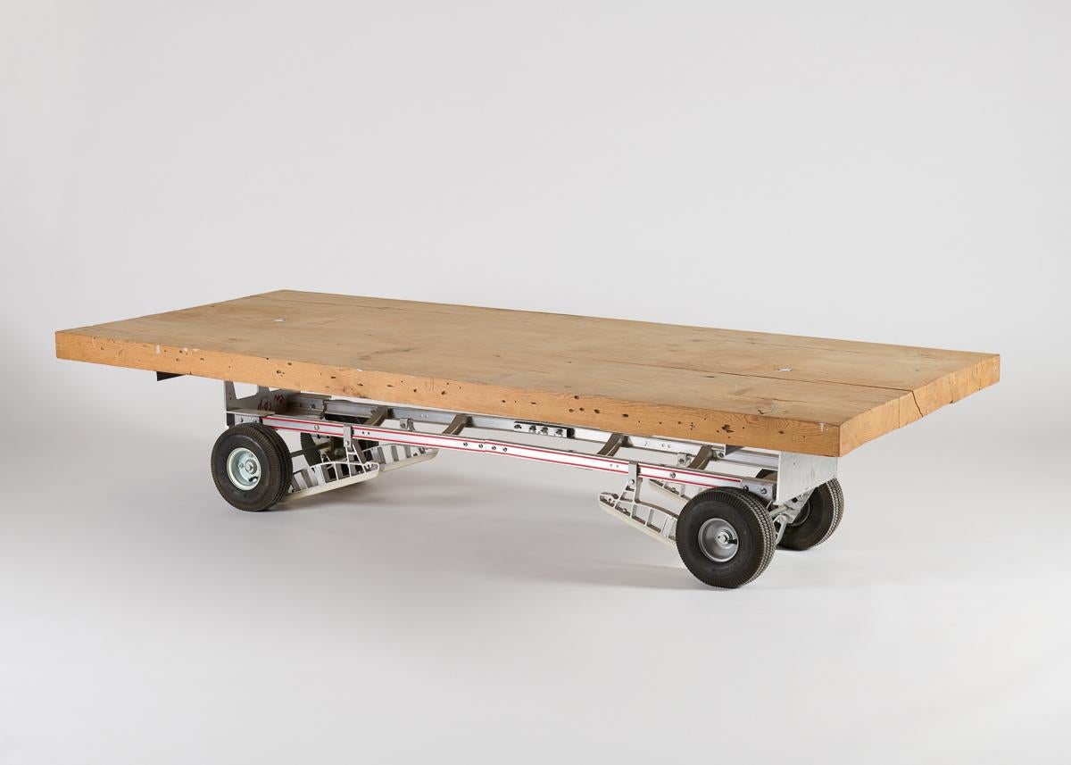 American Coffee Table on Wheels, Thierry Despont, US, 20th Century For Sale