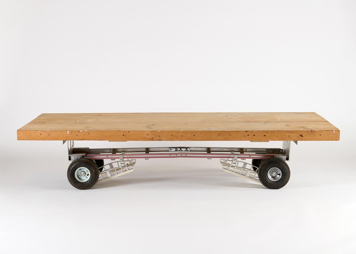 Coffee Table on Wheels, Thierry Despont, US, 20th Century For Sale 1