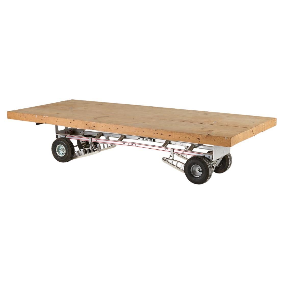 Coffee Table on Wheels, Thierry Despont, US, 20th Century For Sale