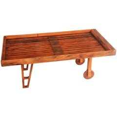 Coffee Table or Corner Board in Hardwood Contemporary Brazilian Design, Handmade