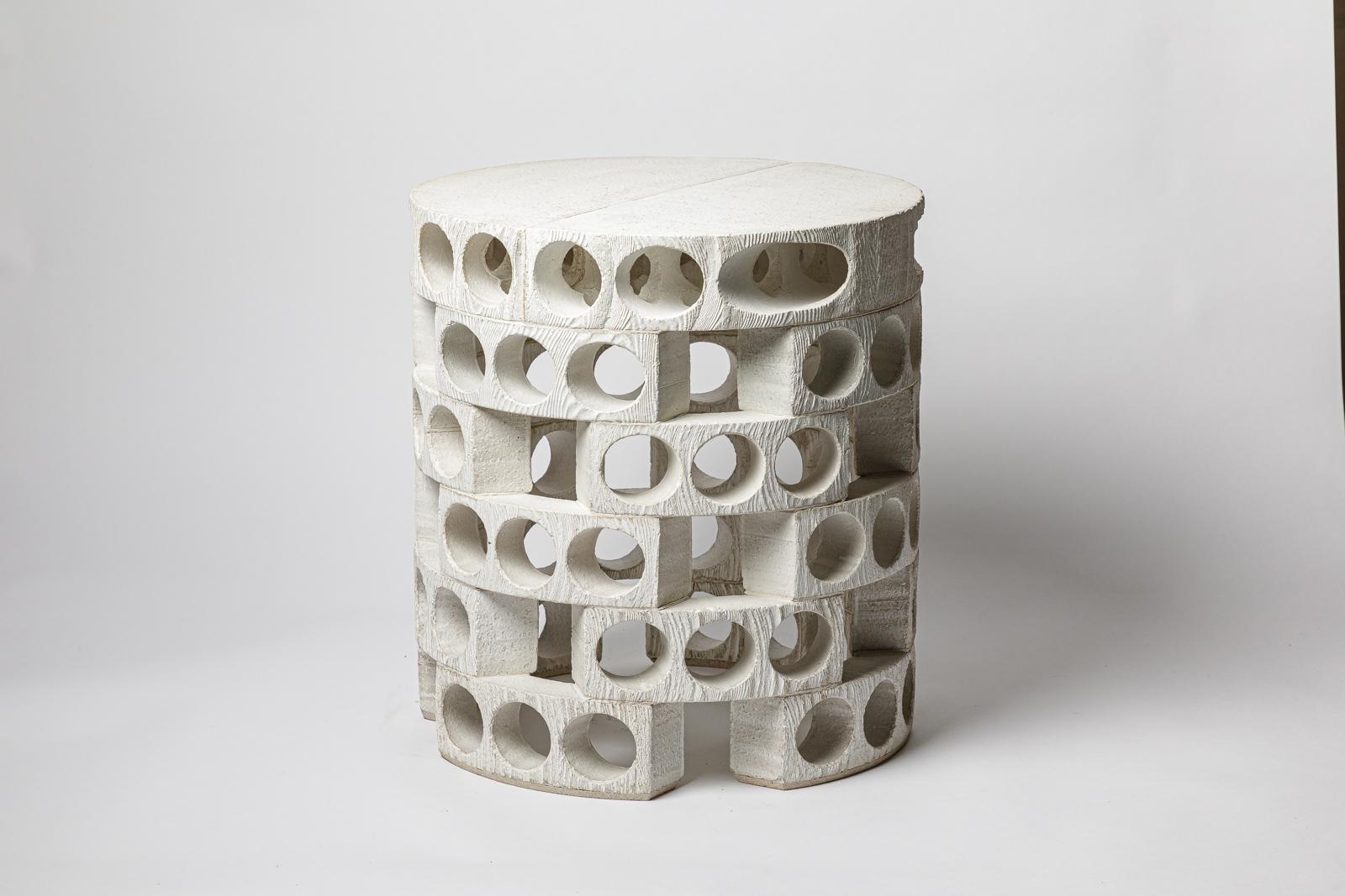 French Coffee Table or Stool by Maarten Stuer, 2024. For Sale
