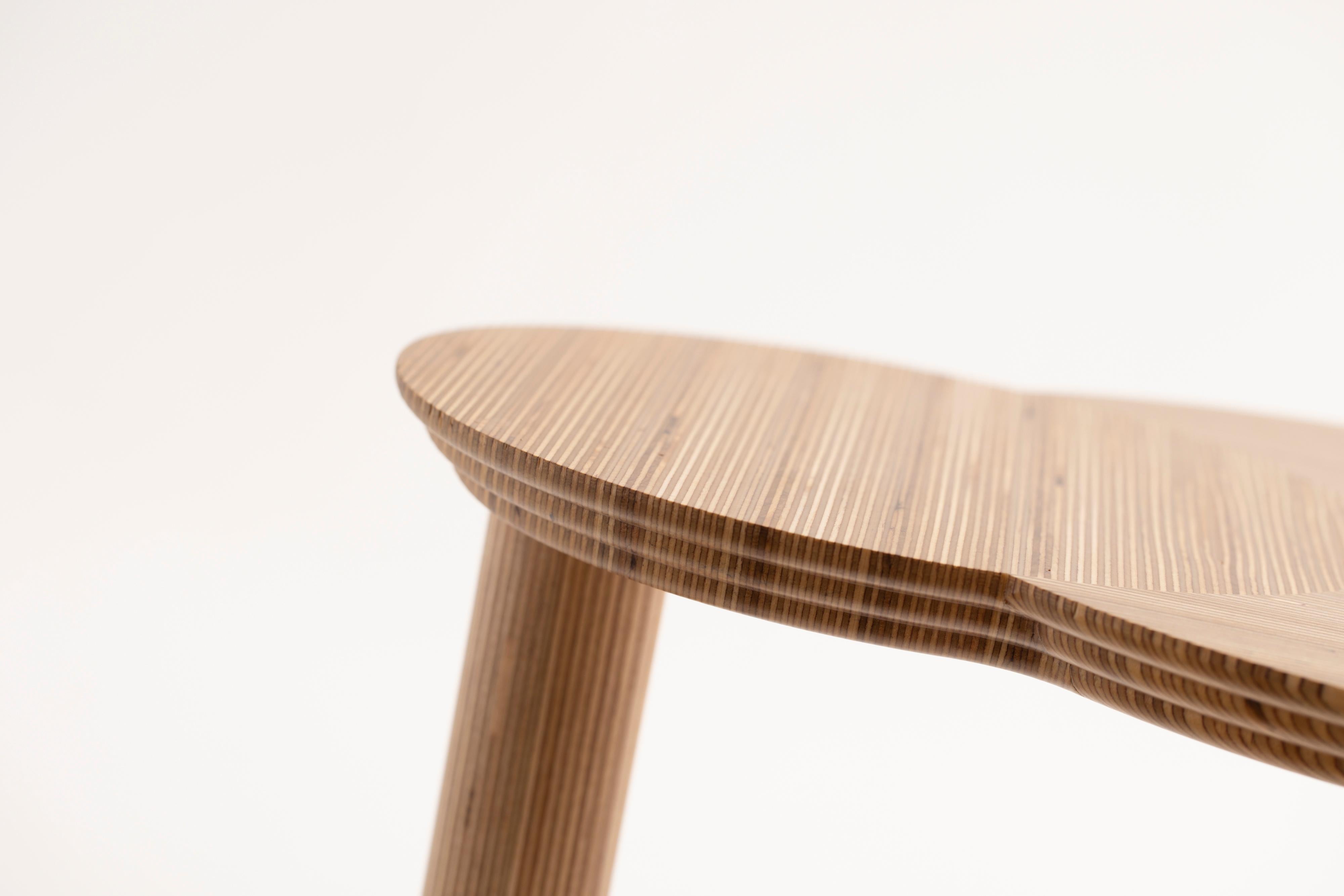 Mesa de centro Otto de madera de abedul estratificada a mano - EN STOCK en venta 2