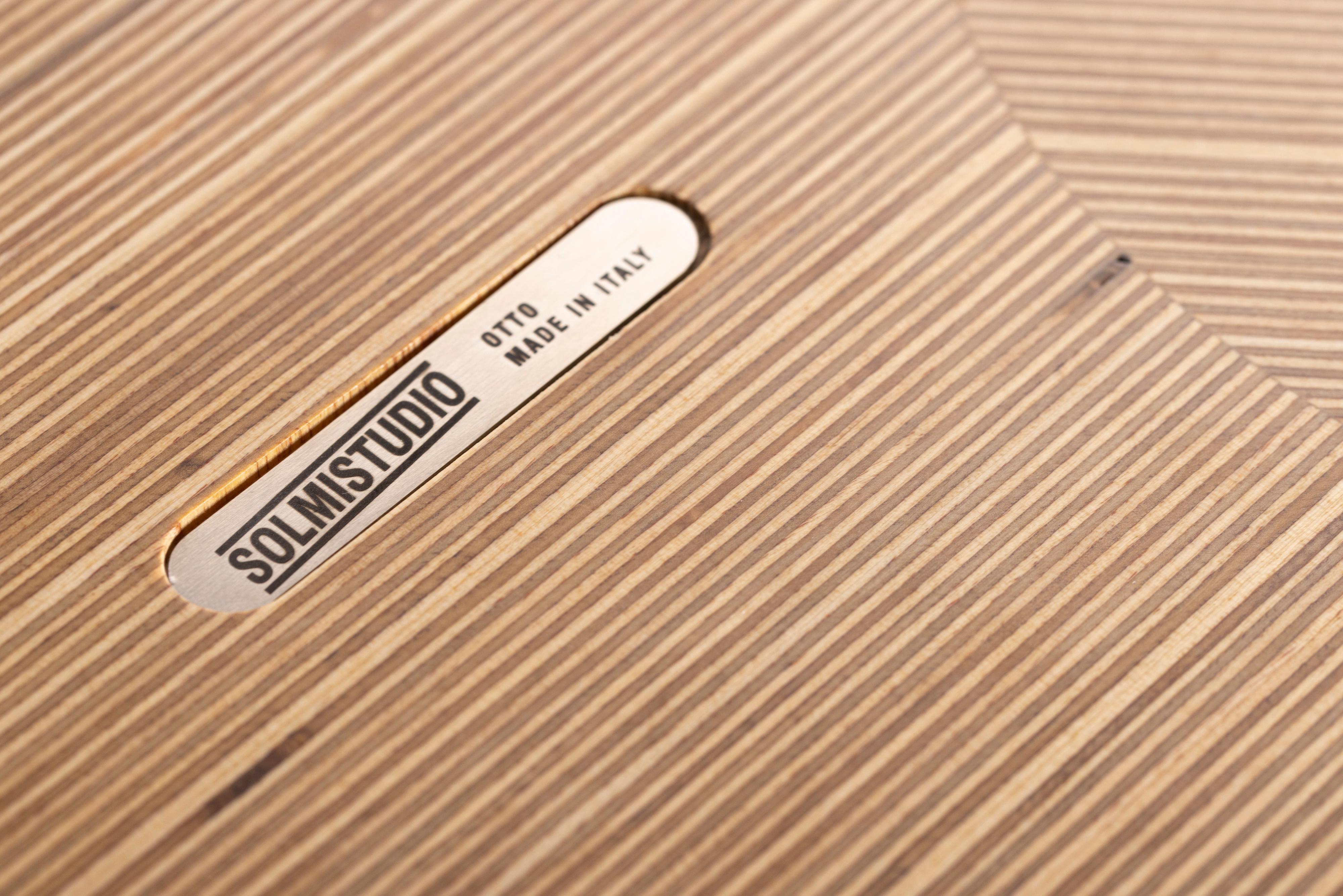 Mesa de centro Otto de madera de abedul estratificada a mano - EN STOCK en venta 3