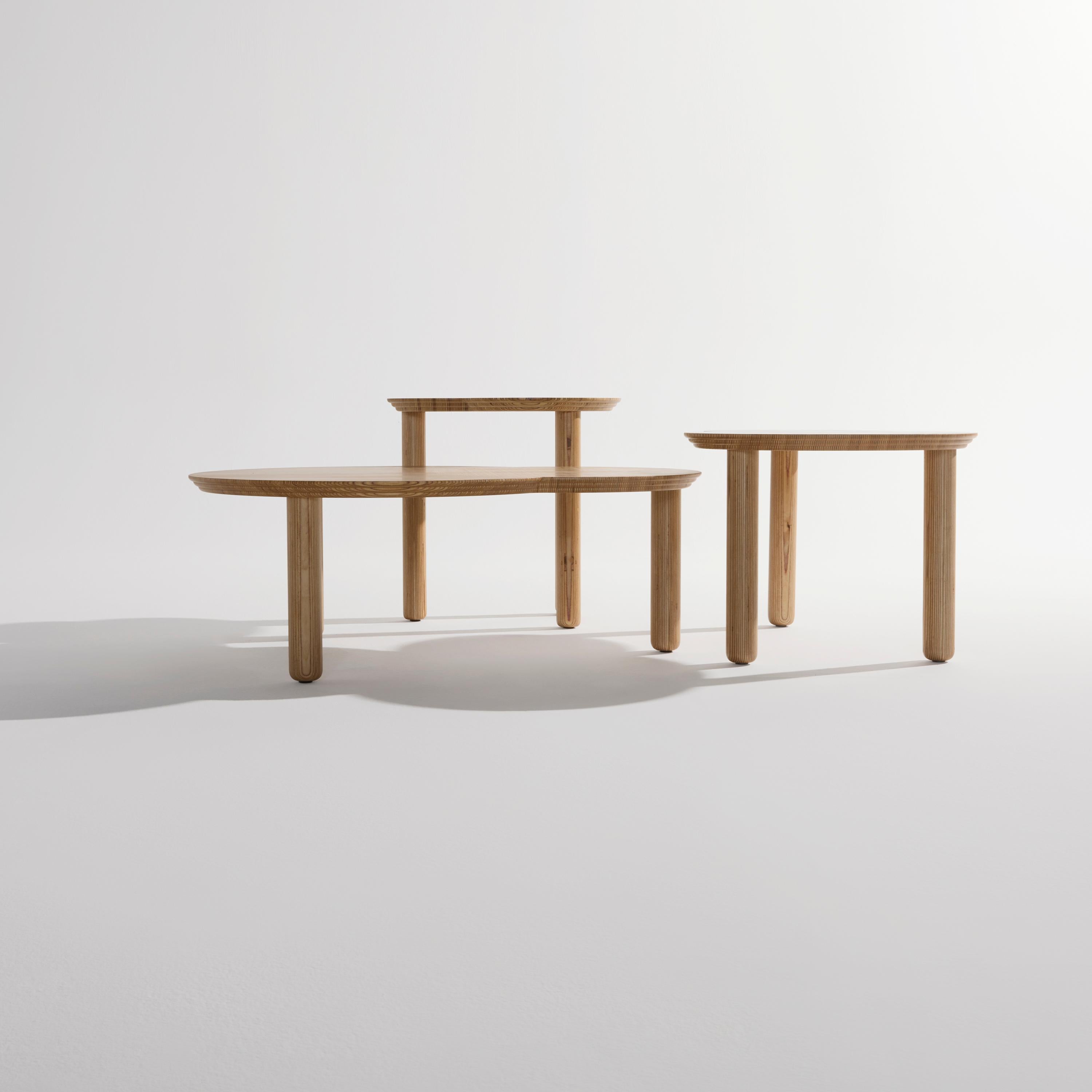 Mesa de centro Otto de madera de abedul estratificada a mano - EN STOCK en venta 1